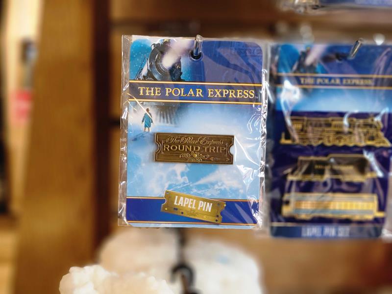 The Polar Express&quot;Round Trip&quot; Golden Ticket Lapel Pin - Colorado Railroad Museum Depot General Store