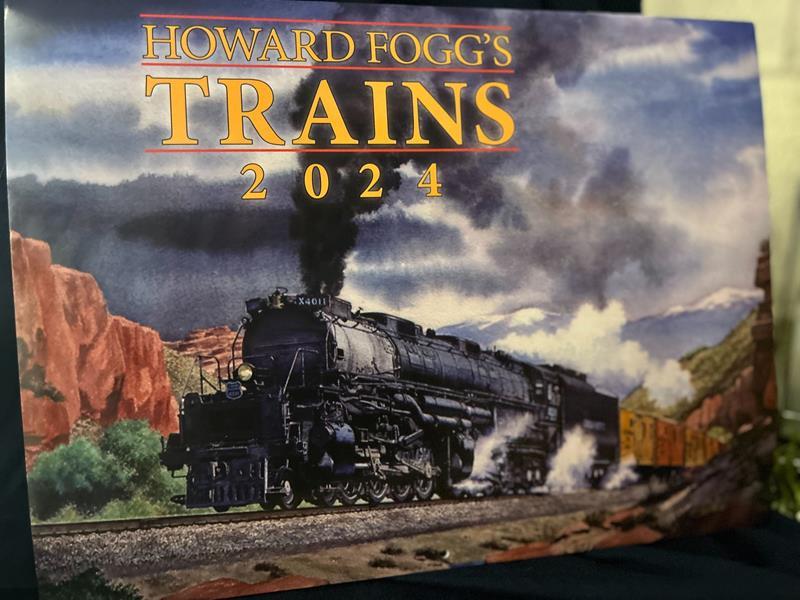 2024 Howard Fogg's Trains Calendar,4691